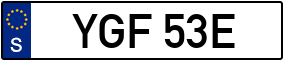 Trailer License Plate